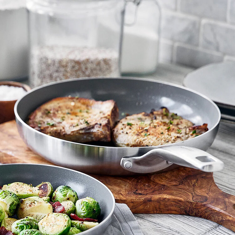 Green Pan 10" Chatham Ceramic Non-Stick & Stainless Steel Frying Pan