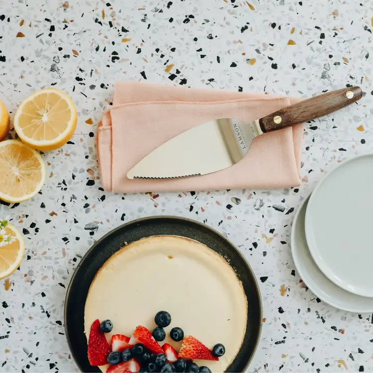 Vintage Wood Cake & Pie Server