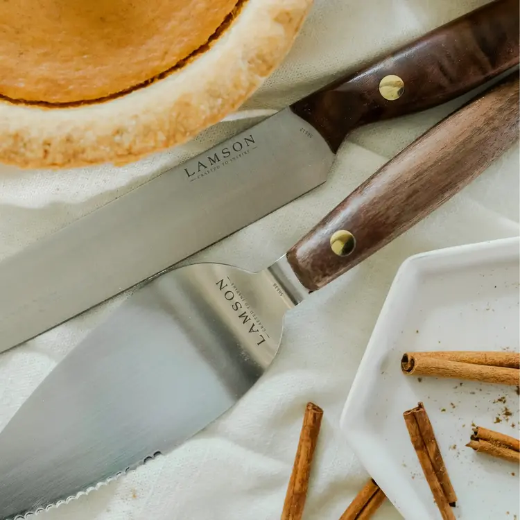 Vintage Wood Cake & Pie Server