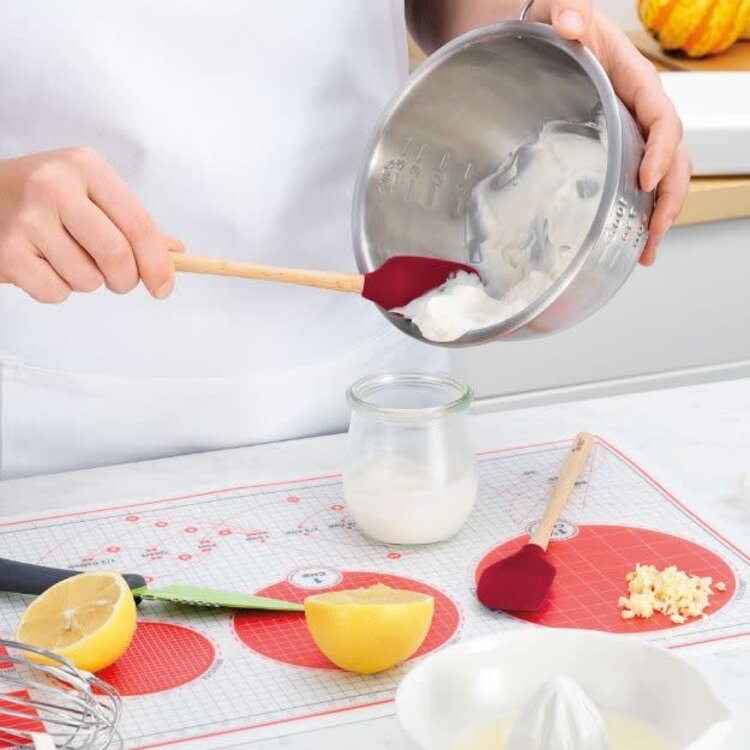 Tovolo Cayenne Red Mini Silicone Spatula & Spoonula Set