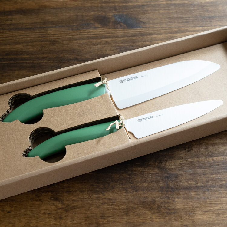 Kyocera Ceramic Santoku & Utility Knife Set