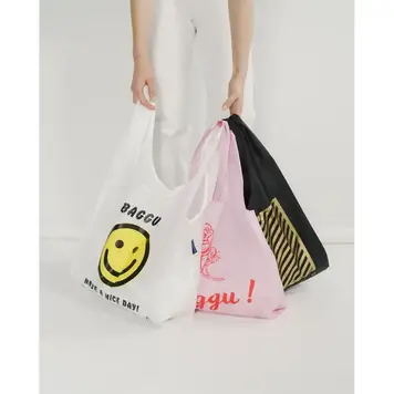 Baggu Baggu Reusable Tote Bags, set of 3