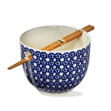 Dot Noodle Bowl & Chopsticks Set