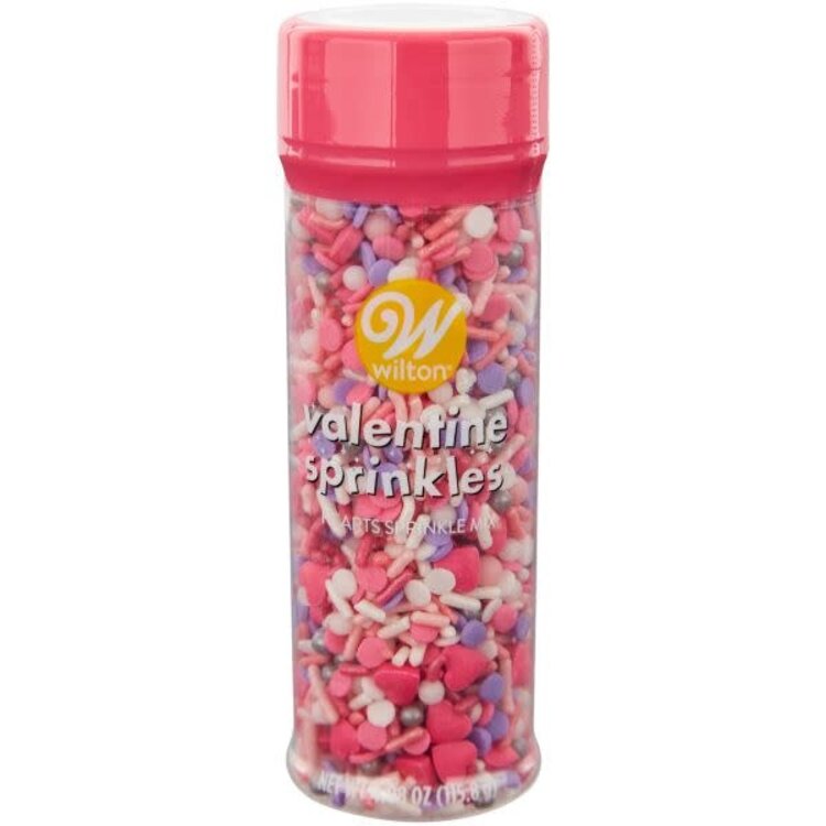 Wilton 4.08oz Hearts Sprinkle Mix