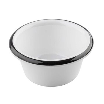 4oz White Enamelware Dipping Bowl
