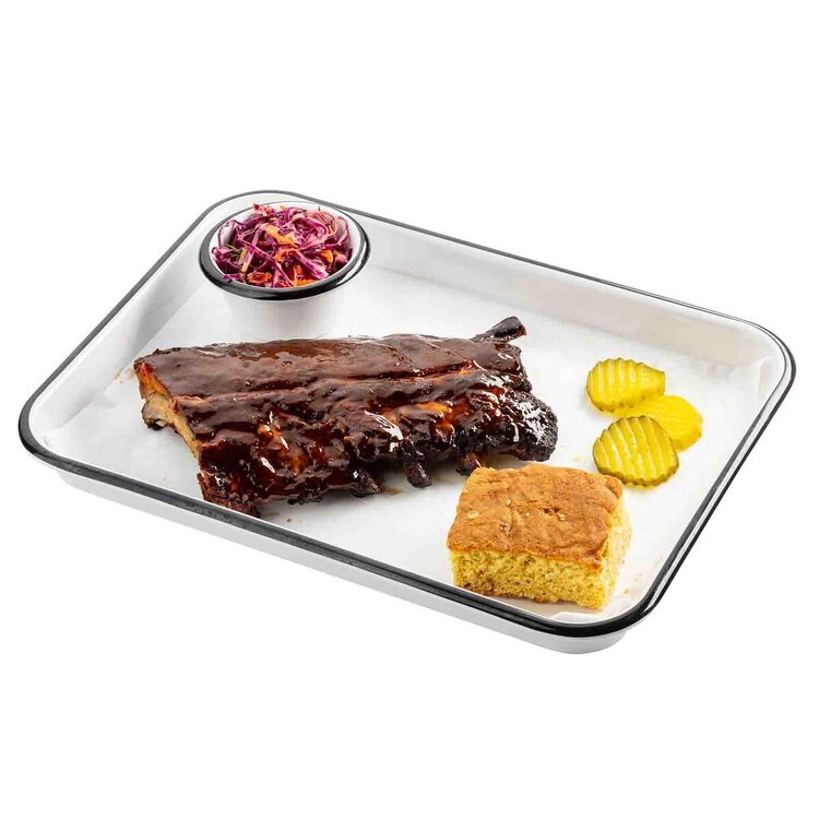 4oz White Enamelware Dipping Bowl