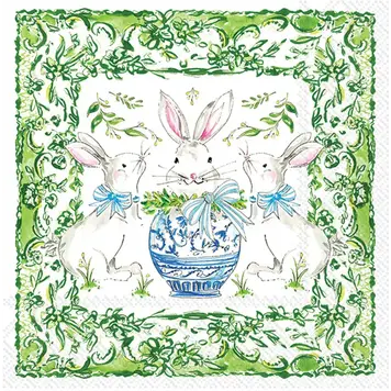 Easter Bunnies Cocktail Napkins, set of 20