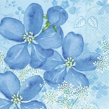 Tender Flowers Lunch Napkins, set of 20