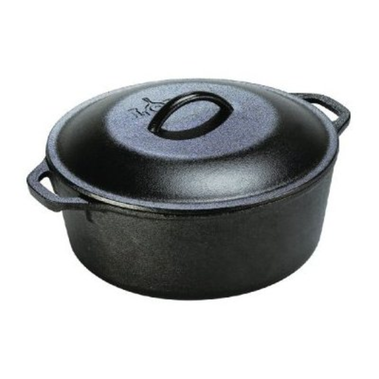 Lodge Lodge 7 quart Round Pre-Seasoned Cast Iron Dutch Oven