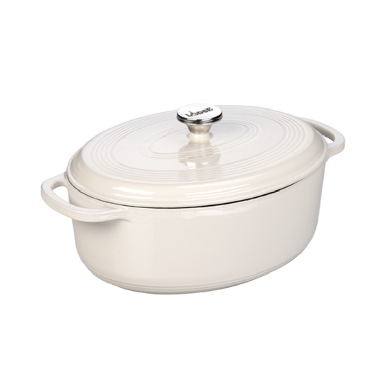Lodge Lodge 7 quart Oval White Dutch Oven