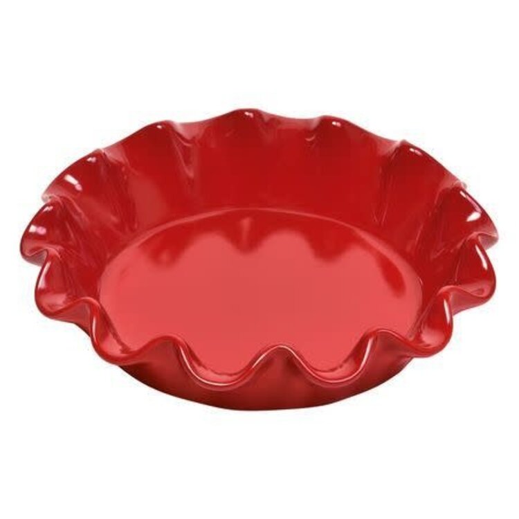 Emile Henry Emile Henry Burgundy Ruffled Pie Dish