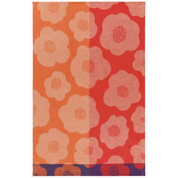 Jacquard Poppy Dishtowel