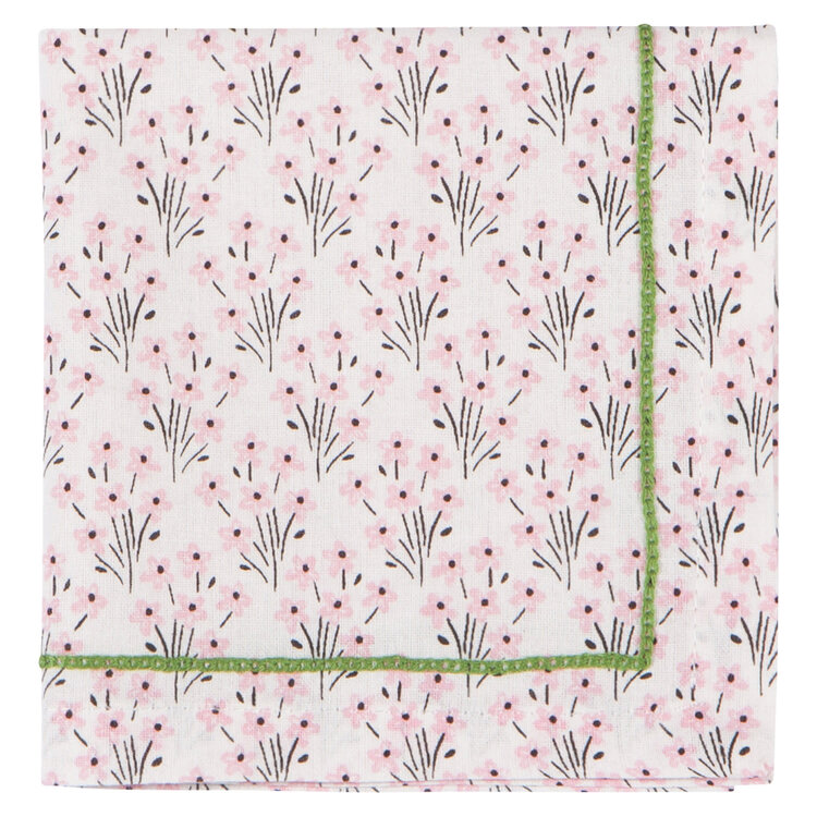 Bouquet Cotton Cloth Cocktail Napkins set of 4