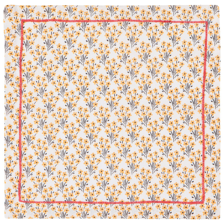 Bouquet Cotton Cloth Cocktail Napkins set of 4