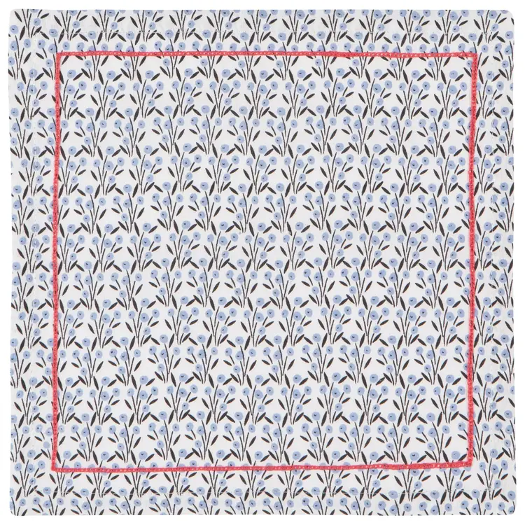 Bouquet Cotton Cloth Cocktail Napkins set of 4