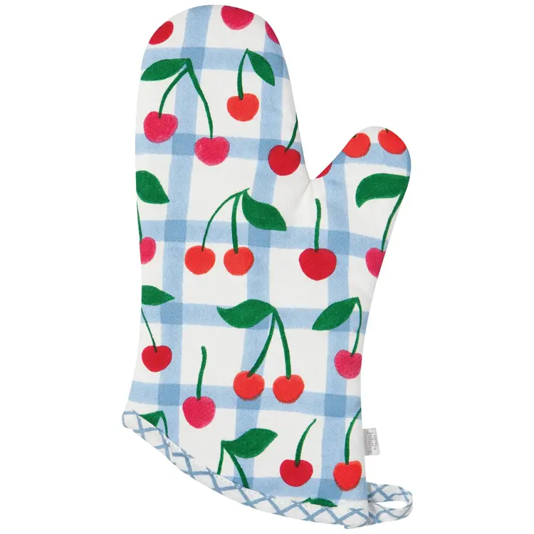 Cherry Oven Mitts, set of 2