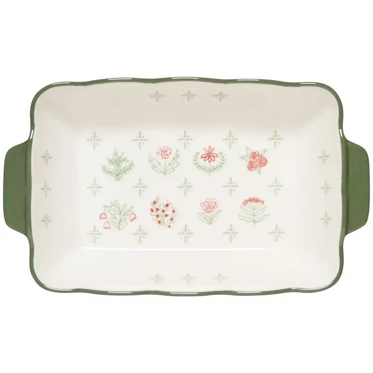 7.75x13” Camellia Baking Dish