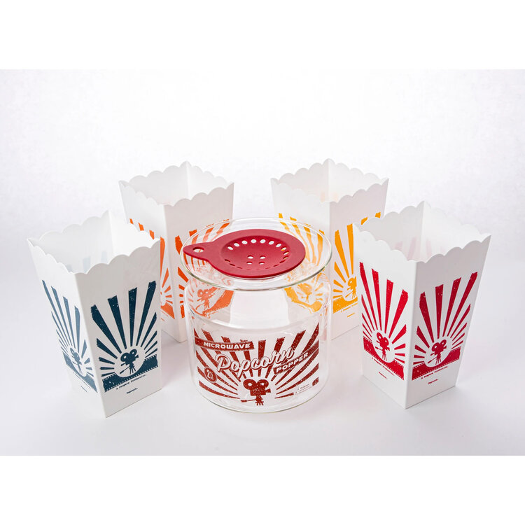 Glass Popcorn Popper