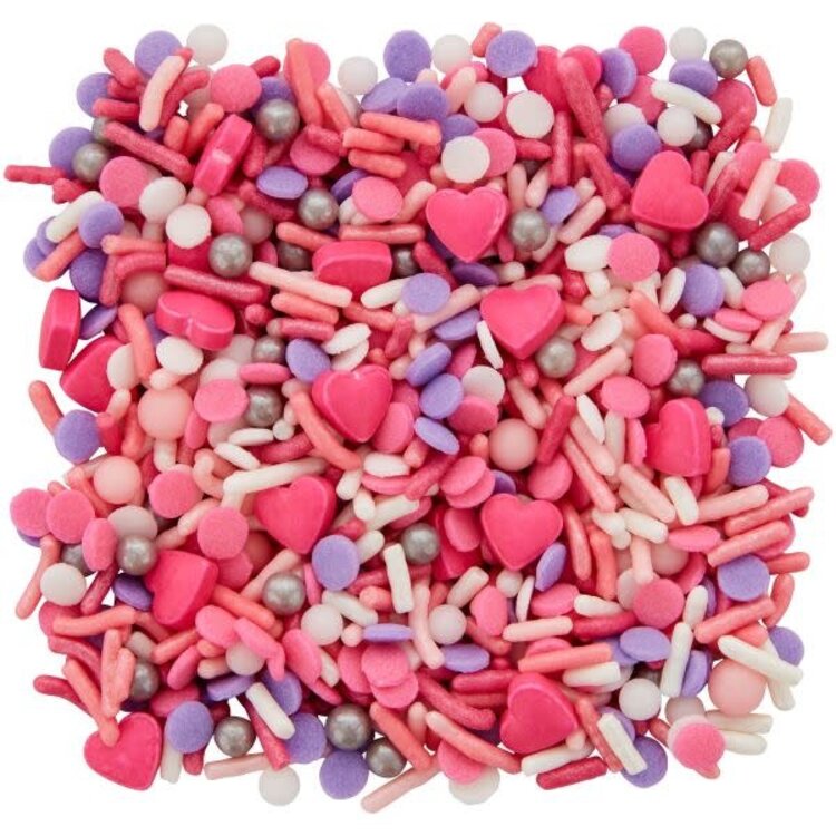 Wilton 4.08oz Hearts Sprinkle Mix