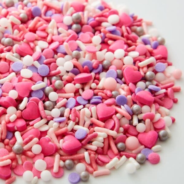 Wilton 4.08oz Hearts Sprinkle Mix