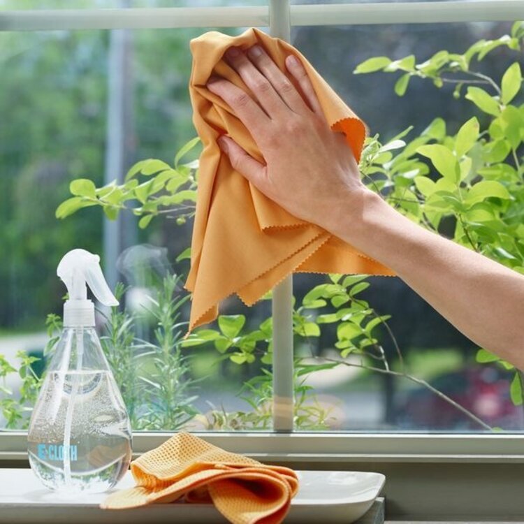 Tangerine Orange E-Cloth Window Cleaning Kit