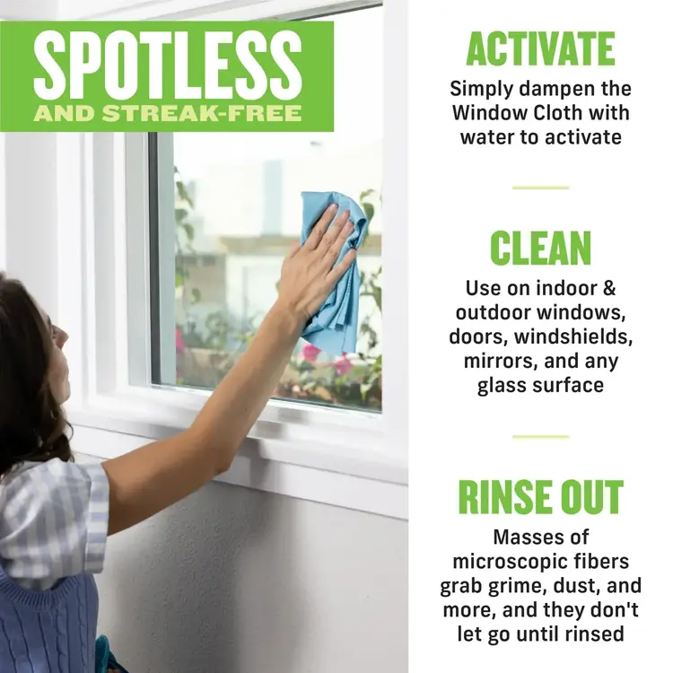 Tangerine Orange E-Cloth Window Cleaning Kit