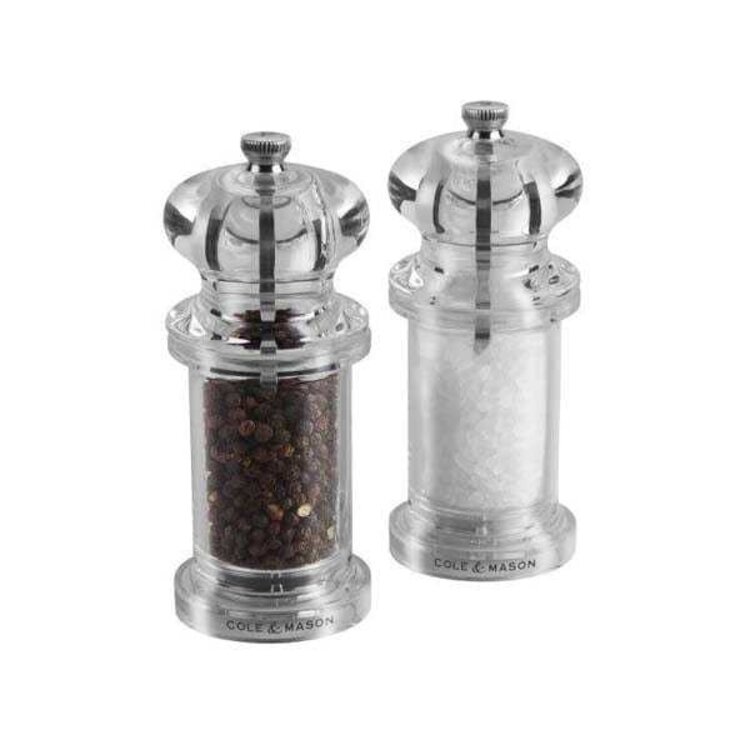 5.5" Acrylic Salt & Pepper Mill Set