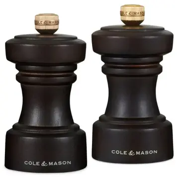 4" Chocolate Salt & Pepper Mill Set