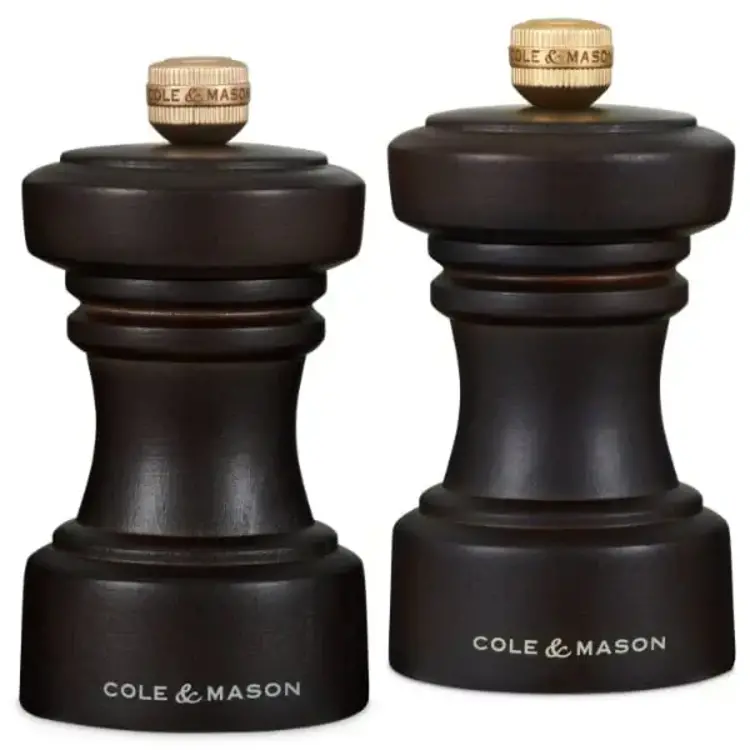 4" Chocolate Salt & Pepper Mill Set