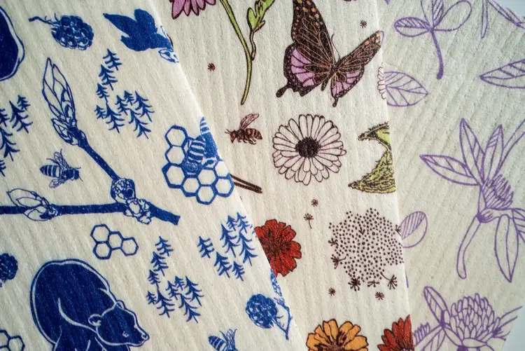 Bees Wrap Cellulose Dishcloths, set of 3