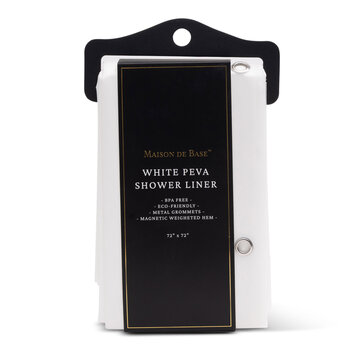 White Shower Curtain Liner