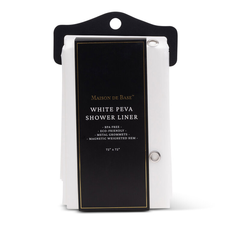 White Shower Curtain Liner