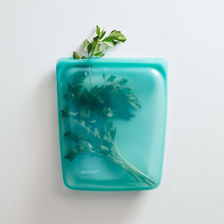 Stasher Half Gallon Aqua Storage Bag