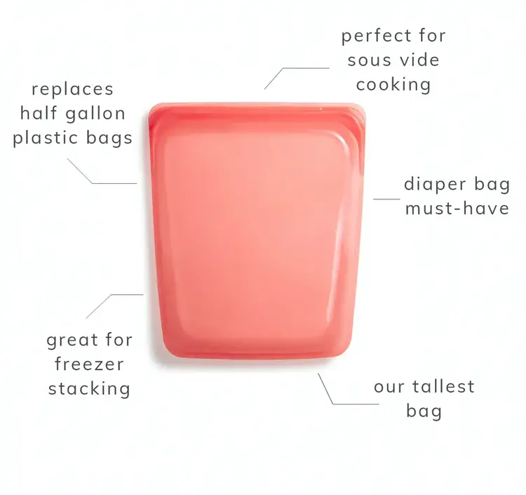 Stasher Half Gallon Aqua Storage Bag