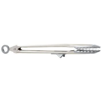 Tovolo 13" Oyster Gray Silicone Tongs