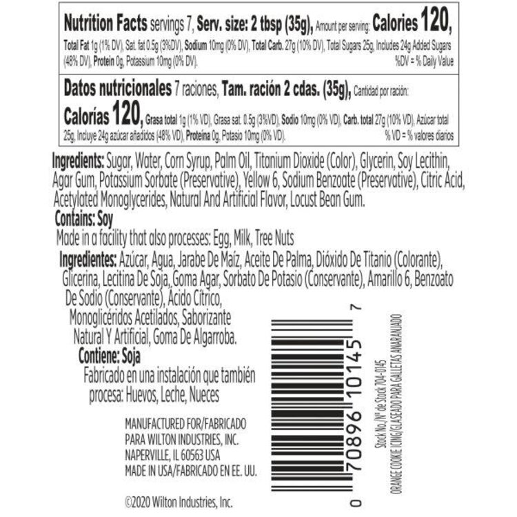 Wilton 9 oz Orange Royal Icing Tube