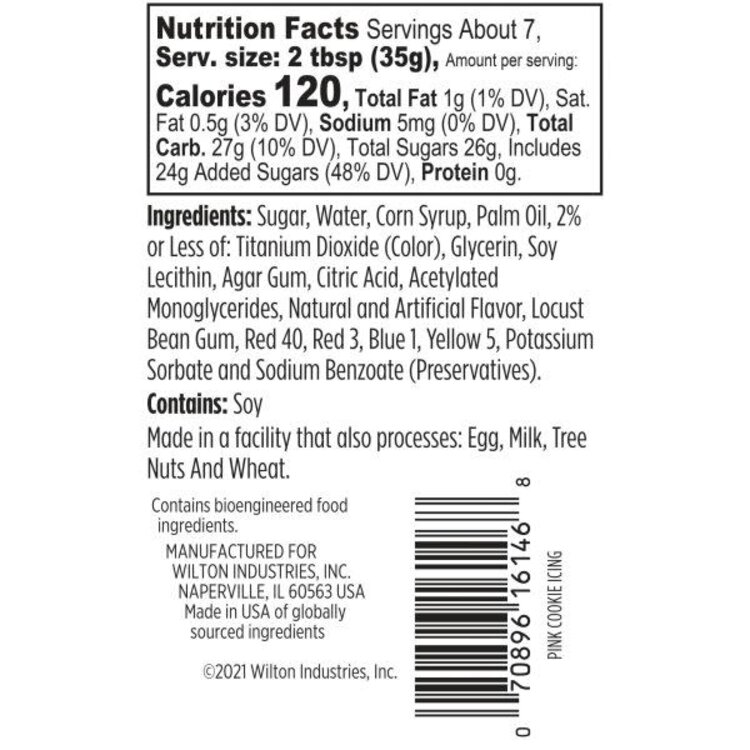 Wilton 9 oz Pink Royal Icing Tube