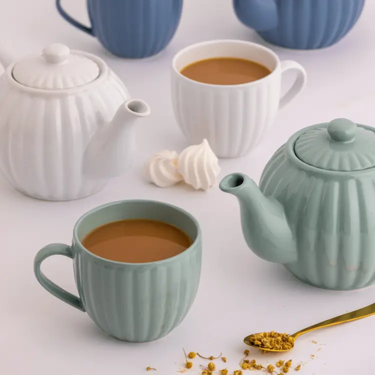 16oz Ribbed Duckegg Mug