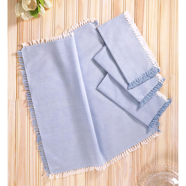 April Cornell Chambray Blue Napkins, set of 4