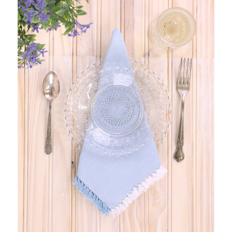 April Cornell Chambray Blue Napkins, set of 4