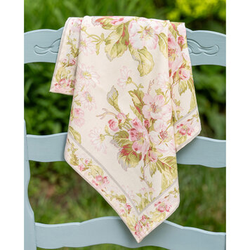 April Cornell Apple Blossom Ecru Napkins, set of 4