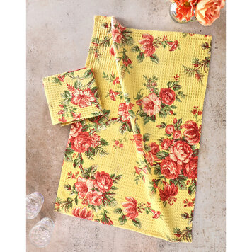 April Cornell Rosemary Yellow Dishtowel