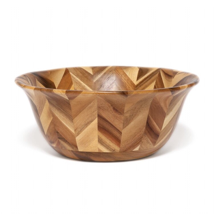 12" Herringbone Salad Bowl