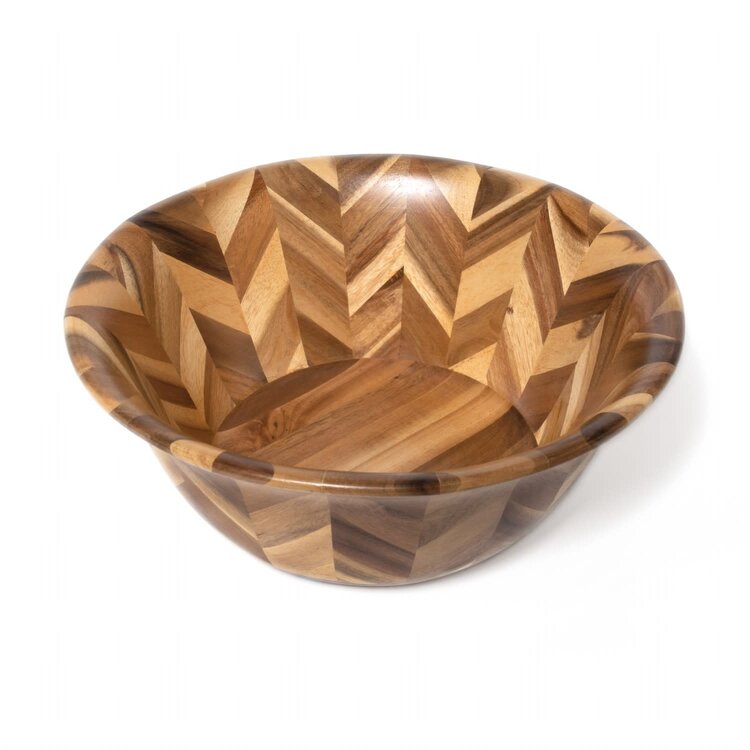 12" Herringbone Salad Bowl