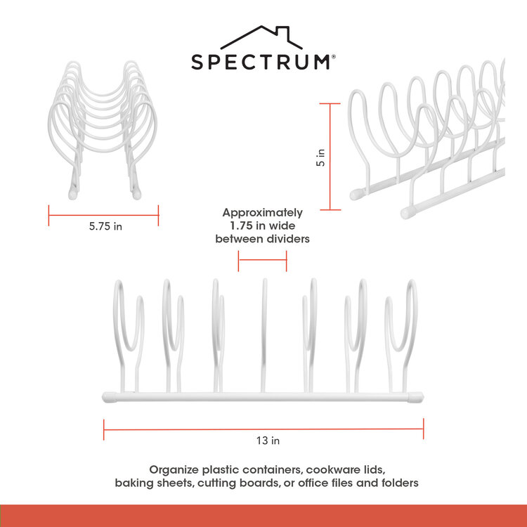White Pot Lid Organizer