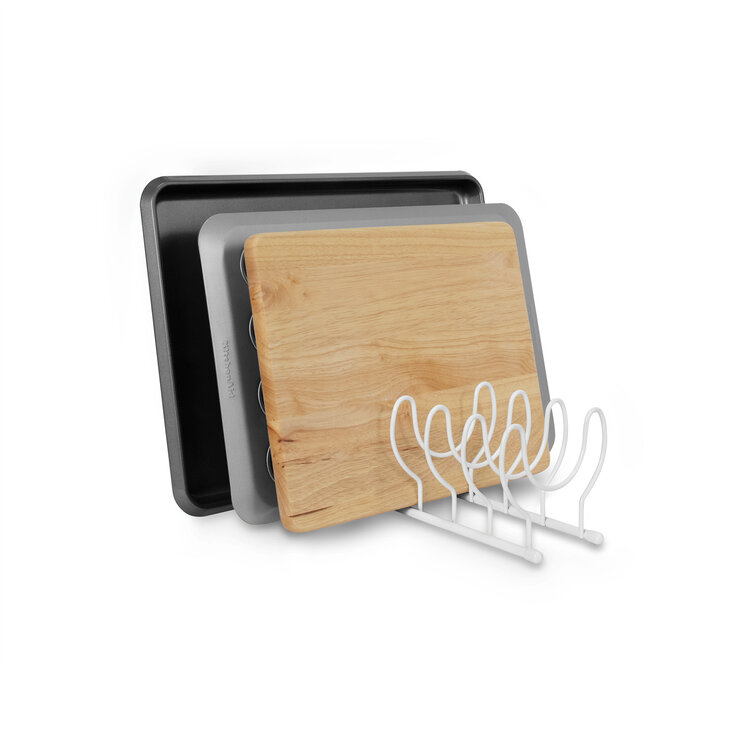 White Pot Lid Organizer