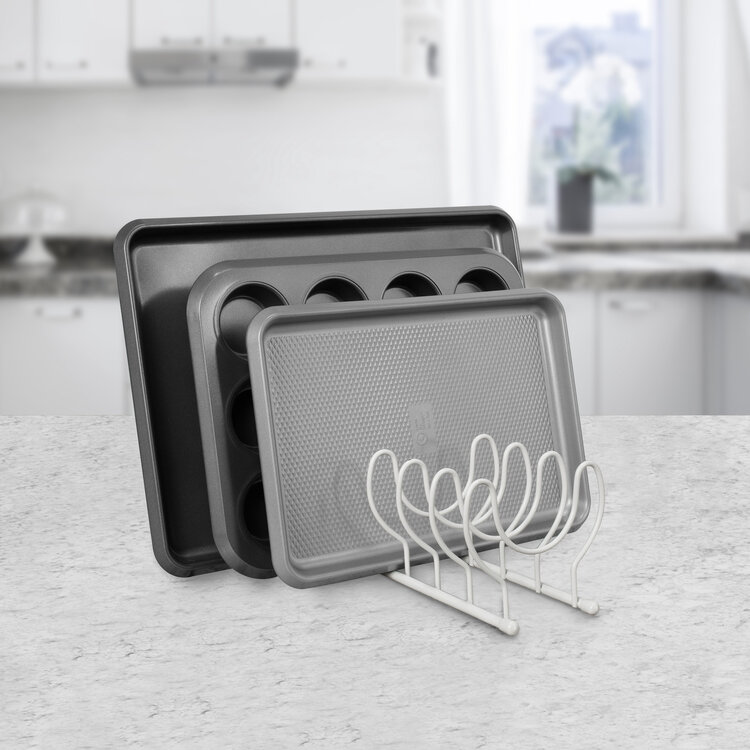 White Pot Lid Organizer