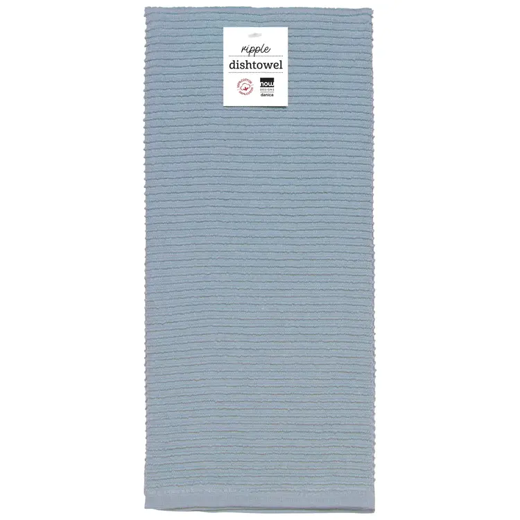 Slate Blue Ripple Dishtowel