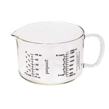 6 cup Flameproof Glass Batter Bowl