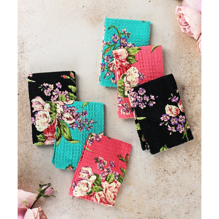 April Cornell Blanche Dishcloths, set of 6